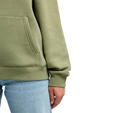 ROXY SURF STOKED W HOODIE BRUSHED ART OIL GREEN