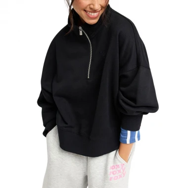 ROXY EVERFREE W HALF ZIP FLEECE ANTHRACITE