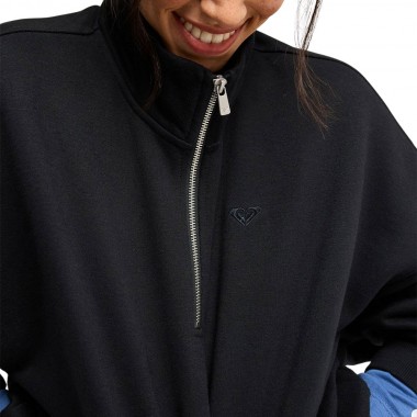 ROXY EVERFREE W HALF ZIP FLEECE ANTHRACITE