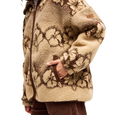 ROXY FEELS LIKE WINTER W SHERPA JACKET PEEBLE HIBI SHERPA