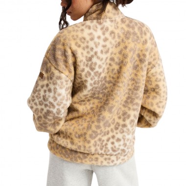 ROXY JIVE TALKING BONDED W HALF ZIP POLAR FLEECE WILD SIDE