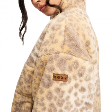 ROXY JIVE TALKING BONDED W HALF ZIP POLAR FLEECE WILD SIDE