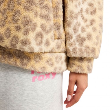 ROXY JIVE TALKING BONDED W HALF ZIP POLAR FLEECE WILD SIDE