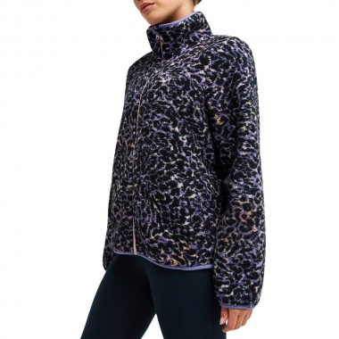 ROXY WAVES OF WARMTH W FULL ZIP SPORTS FLEECE TWILIGHT PURPLE