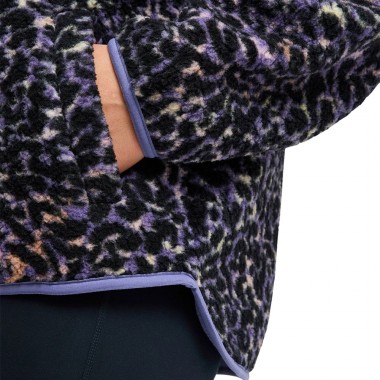 ROXY WAVES OF WARMTH W FULL ZIP SPORTS FLEECE TWILIGHT PURPLE