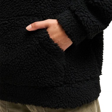 ROXY LIVE OUT LOUD ART W HALF ZIP FLEECE ANTHRACITE