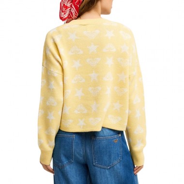 ROXY MESSY STAR W SWEATER GOLDEN HAZE