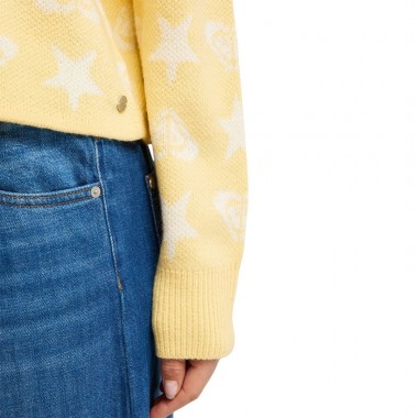 ROXY MESSY STAR W SWEATER GOLDEN HAZE