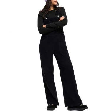 ROXY TRAILBLAZER W CORDUROY OVERALL BLACK
