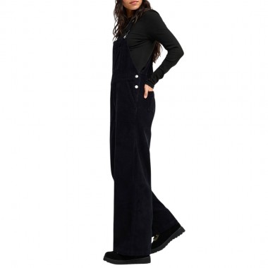 ROXY TRAILBLAZER W CORDUROY OVERALL BLACK