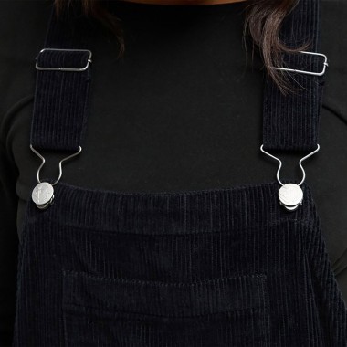 ROXY TRAILBLAZER W CORDUROY OVERALL BLACK