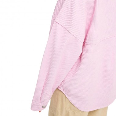 ROXY KICK BACK WASHED W OVERSIZED LS SHIRT PINK LAVENDER