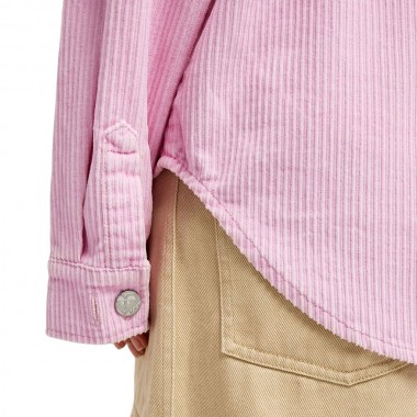 ROXY KICK BACK WASHED W OVERSIZED LS SHIRT PINK LAVENDER