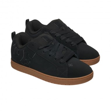 DC COURT GRAFFIK SHOES BLACK/GUM