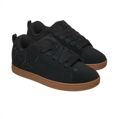 DC COURT GRAFFIK SHOES BLACK/GUM