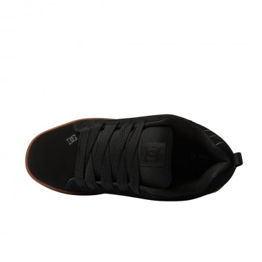 DC COURT GRAFFIK SHOES BLACK/GUM