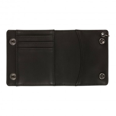 DC CHAIN TRI-FOLD WALLET BLACK