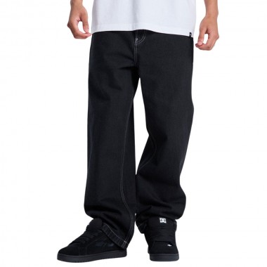 DC BAGGY DENIM PANTS BLACK TINT