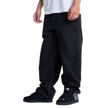 DC BAGGY DENIM PANTS BLACK TINT