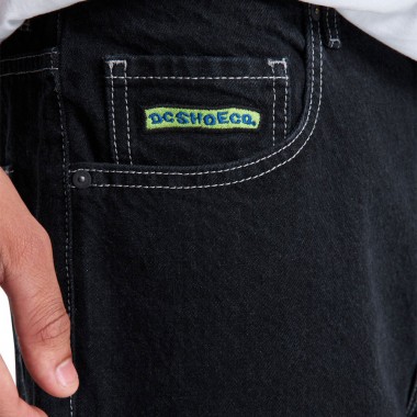 DC BAGGY DENIM PANTS BLACK TINT