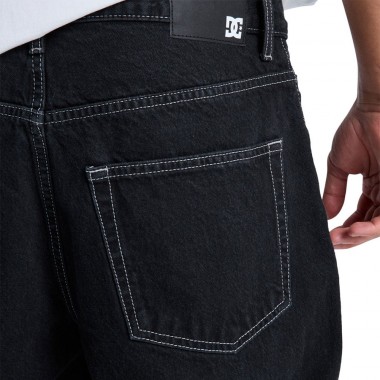 DC BAGGY DENIM PANTS BLACK TINT