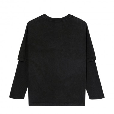 DC TWOFER LS TEE BLACK