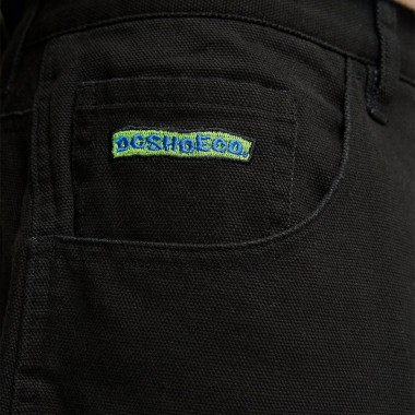 DC BARREL CANVAS PANTS BLACK