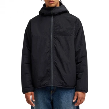 DC COLDSTAG REVERSIBLE SHERPA ZIP HOODIE BLACK