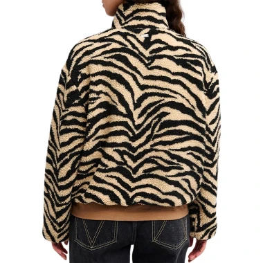 RVCA OH HUSH W SHERPA JACKET KHAKI