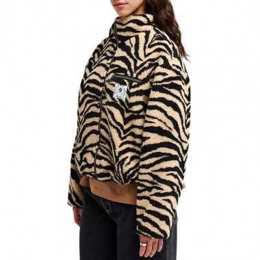 RVCA OH HUSH W SHERPA JACKET KHAKI