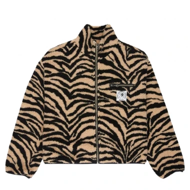 RVCA OH HUSH W SHERPA JACKET KHAKI