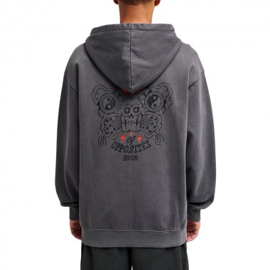 RVCA DALAS BALANCE ZIP HOODIE OFF BLACK