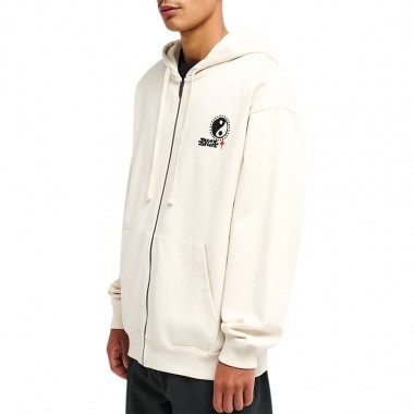 RVCA DALAS BALANCE ZIP HOODIE SILVER BLEACH