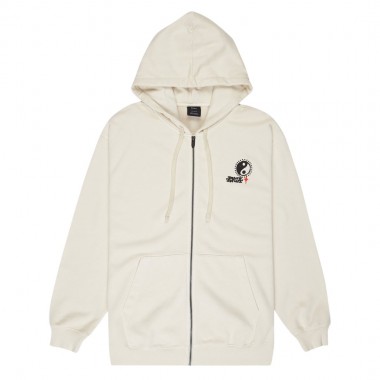 RVCA DALAS BALANCE ZIP HOODIE SILVER BLEACH