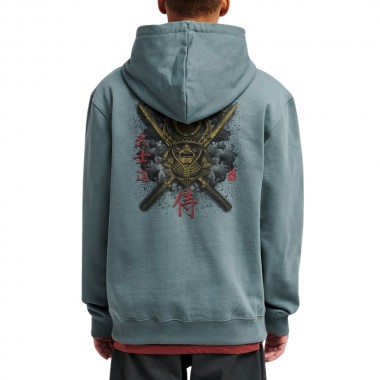 RVCA BUSHIDO HOODIE BALSAM GREEN
