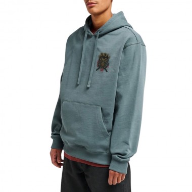 RVCA BUSHIDO HOODIE BALSAM GREEN