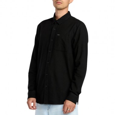 VOLCOM CADEN SOLID LS SHIRT ANTIQUE BLACK