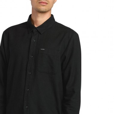 VOLCOM CADEN SOLID LS SHIRT ANTIQUE BLACK