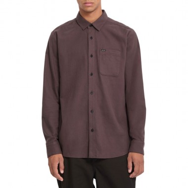 VOLCOM CADEN PLAID LS SHIRT RAISIN