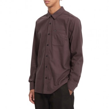 VOLCOM CADEN PLAID LS SHIRT RAISIN