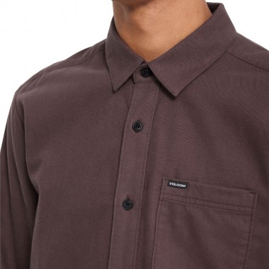 VOLCOM CADEN PLAID LS SHIRT RAISIN