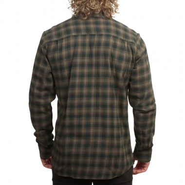 VOLCOM CADEN PLAID LS SHIRT WINTERMOSS