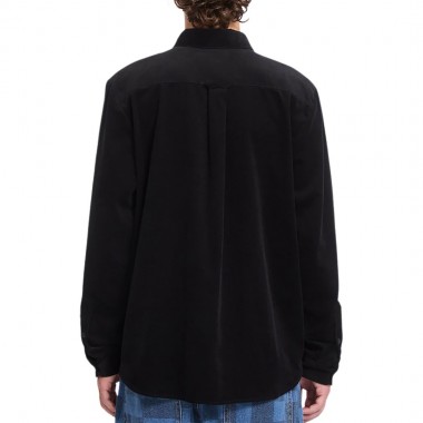 VOLCOM ZANDER CORD LS SHIRT BLACK COMBO