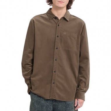 VOLCOM ZANDER CORD LS SHIRT EARTH