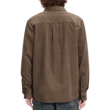 VOLCOM ZANDER CORD LS SHIRT EARTH