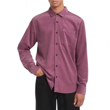 VOLCOM ZANDER CORD LS SHIRT ORCHID