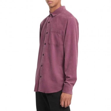 VOLCOM ZANDER CORD LS SHIRT ORCHID