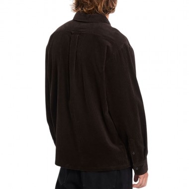 VOLCOM FOSTERED II CORD LS SHIRT CACAO
