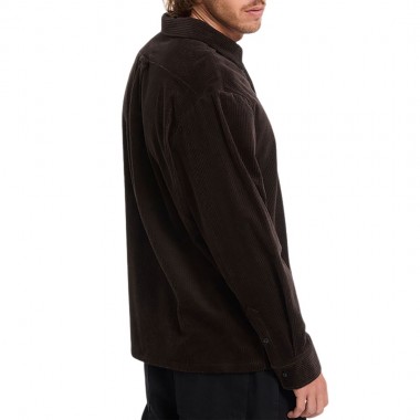 VOLCOM FOSTERED II CORD LS SHIRT CACAO