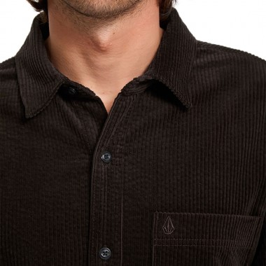 VOLCOM FOSTERED II CORD LS SHIRT CACAO
